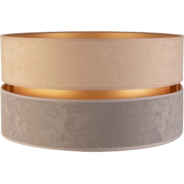 Duolla - Univerzalni DUO abažur E27, prečnik 40 cm, bež/siva/zlatna