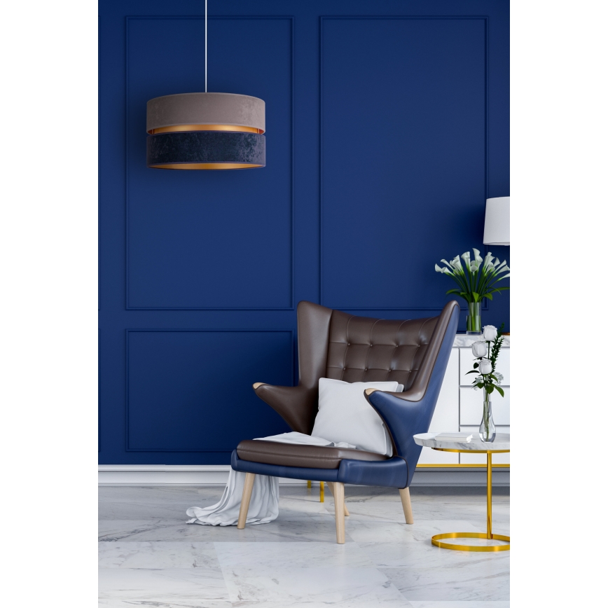 Duolla - Viseći luster na sajli DUO 1xE27/15W/230V Ø 40 cm plava