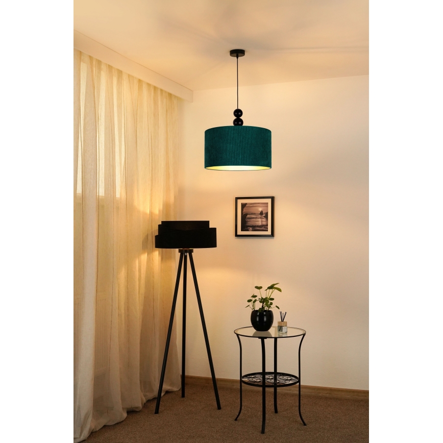 Duolla - Viseći luster na sajli LYON 1xE27/15W/230V, prečnik 40 cm, zelena