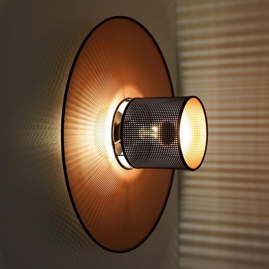 Duolla - Zidna lampa TOKYO SHINY 1xE27/15W/230V pr. 50 cm bakrena/crno