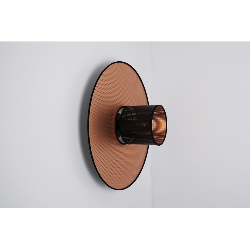 Duolla - Zidna lampa TOKYO SHINY 1xE27/15W/230V pr. 50 cm bakrena/crno