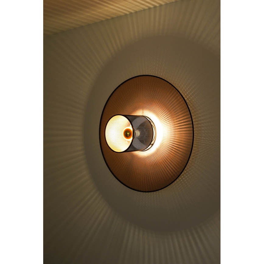 Duolla - Zidna lampa TOKYO SHINY 1xE27/15W/230V pr. 50 cm bakrena/crno