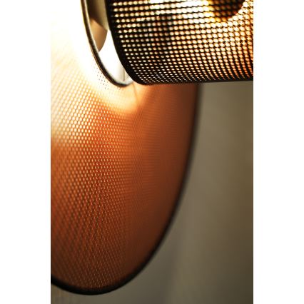Duolla - Zidna lampa TOKYO SHINY 1xE27/15W/230V pr. 50 cm bakrena/crno
