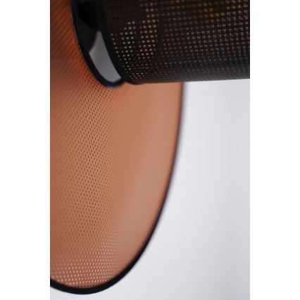 Duolla - Zidna lampa TOKYO SHINY 1xE27/15W/230V pr. 50 cm bakrena/crno