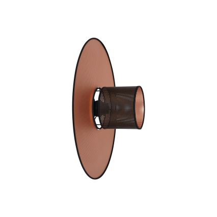 Duolla - Zidna lampa TOKYO SHINY 1xE27/15W/230V prečnik 50 cm bakarna/crna