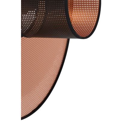 Duolla - Zidna lampa TOKYO SHINY 1xE27/15W/230V prečnik 50 cm bakarna/crna