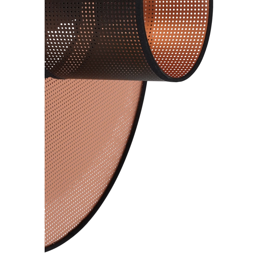 Duolla - Zidna lampa TOKYO SHINY 1xE27/15W/230V prečnik 50 cm bakarna/crna