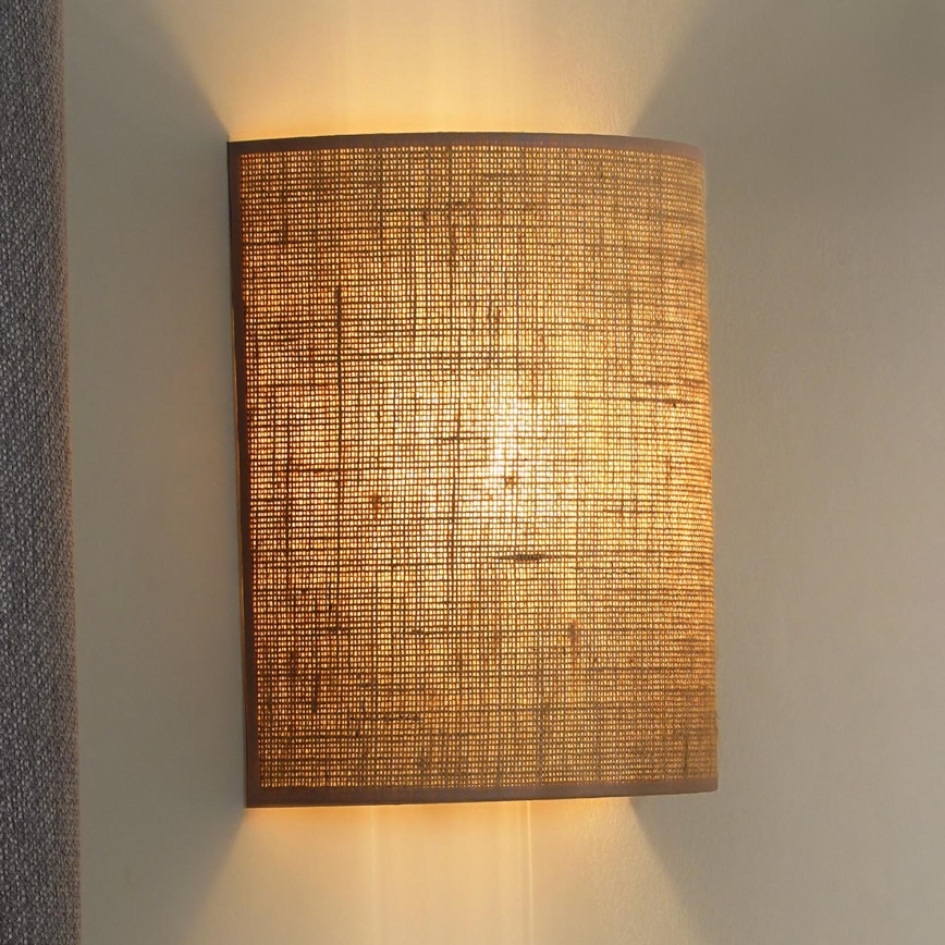 Duolla - Zidna lampa YUTE 1xE27/15W/230V pr. 20 cm braon