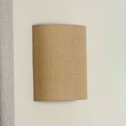 Duolla - Zidna lampa YUTE 1xE27/15W/230V pr. 20 cm braon