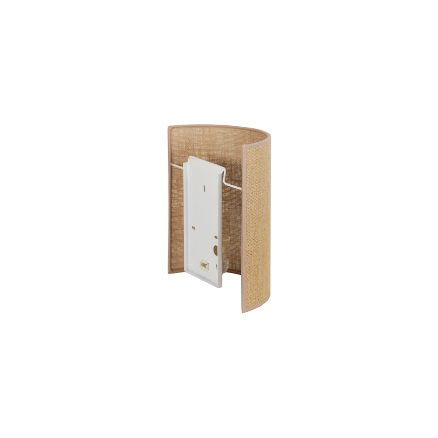 Duolla - Zidna lampa YUTE 1xE27/15W/230V pr. 20 cm braon