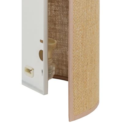 Duolla - Zidna lampa YUTE 1xE27/15W/230V pr. 20 cm braon