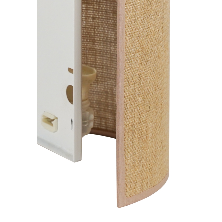 Duolla - Zidna lampa YUTE 1xE27/15W/230V pr. 20 cm braon