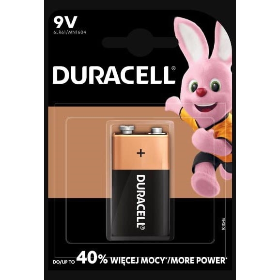 Duracell - 1 kom Alkalne baterije Basic 9V 550 mAh