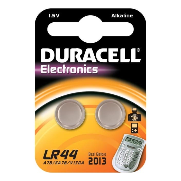 Duracell - 2 kom Alkalne baterije LR44/A76 1,5V 150 mAh