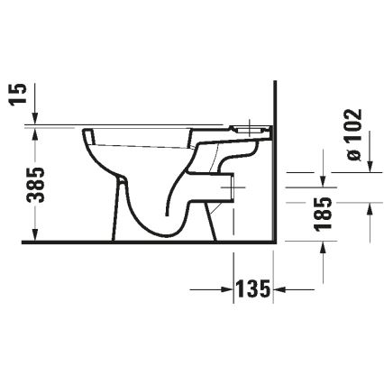 Duravit 21110900002 - WC kombi D-CODE keramika/sjajna bela