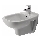 Duravit 22571500002 - Viseći bide D-CODE keramika/sjajna bela
