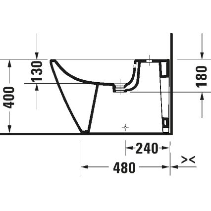Duravit 2294100000 - Stojeći bide D-NEO keramika/sjajna bela