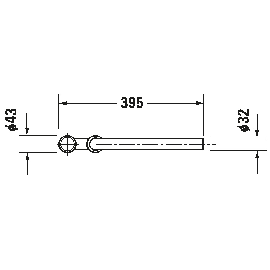 Duravit 50260000 - Sifon za umivaonik UNIVERSAL, sjajni hrom
