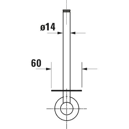Duravit 99154600 - Držač toalet papira D-CODE u mat crnoj boji