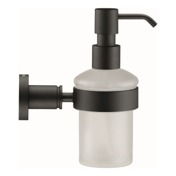 Duravit 99164600 - Zidni dozator tečnog sapuna D-CODE 390 ml, mlečno staklo/mat crna