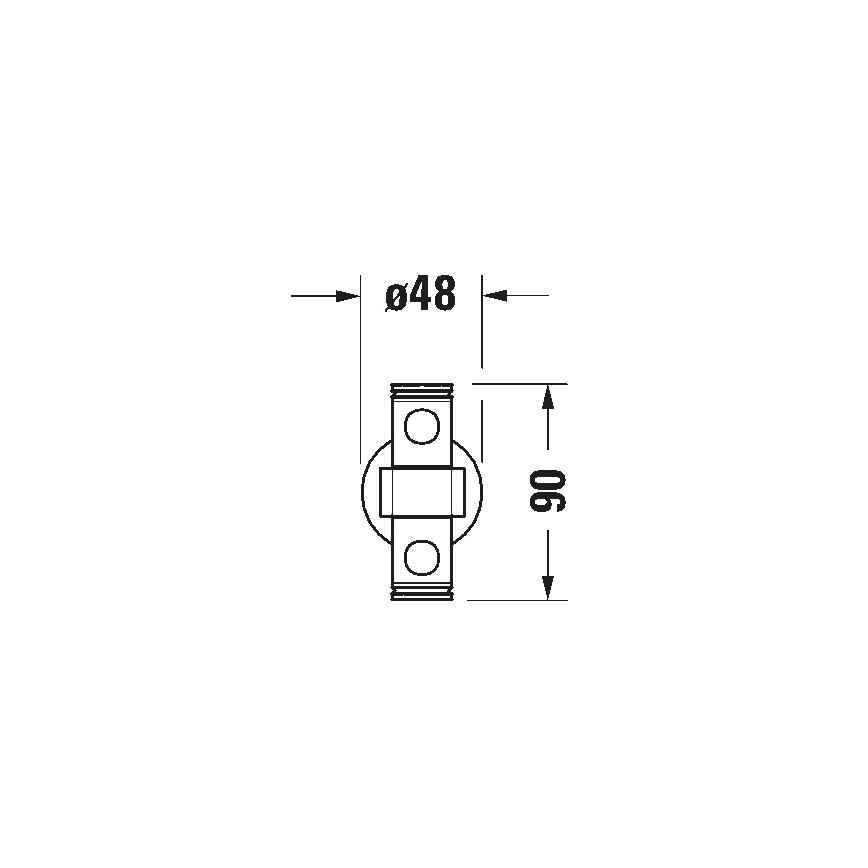 Duravit 99221000 - Zidni držač peškira D-CODE 44,7 cm sjajni hrom