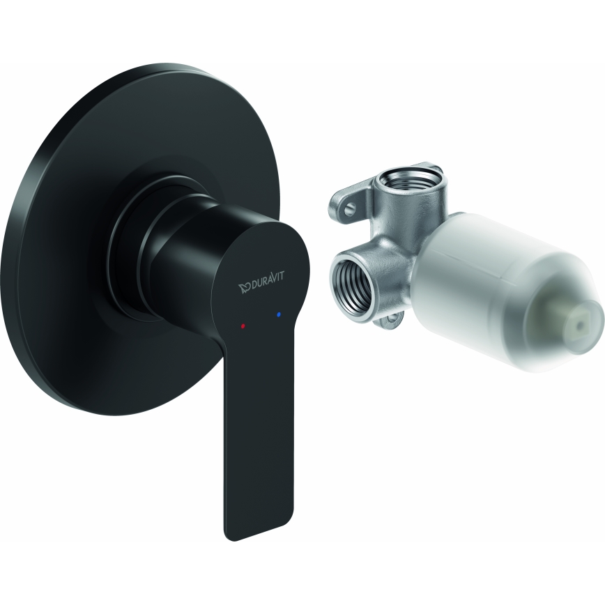 Duravit DC4210007046 - Tuš baterija za podžbuknu instalaciju D-CODE mat crne boje