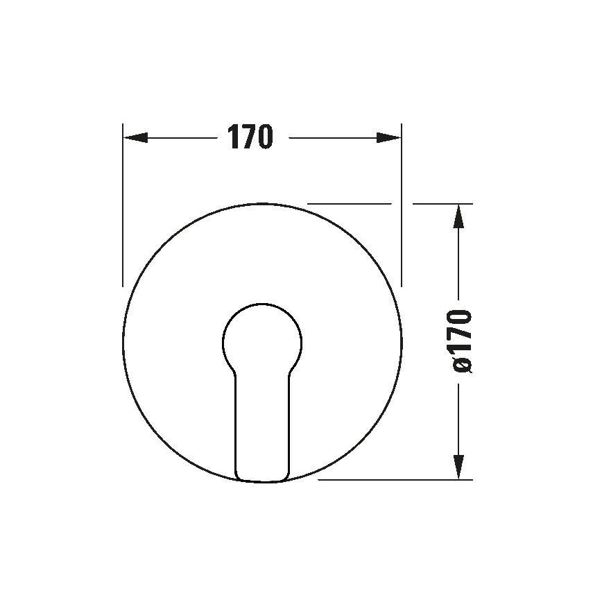 Duravit DC4210010010 - Tuš baterija za podžbuknu ugradnju D-CODE sjajni hrom