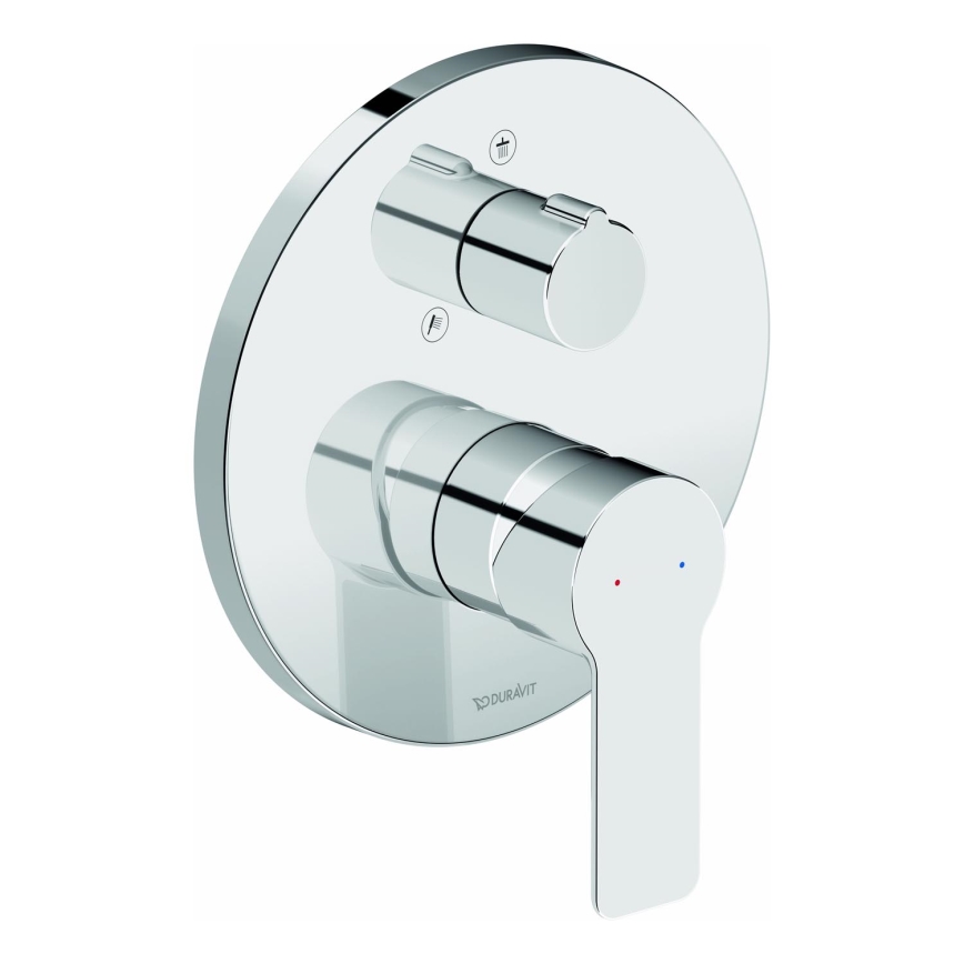 Duravit DC4210012010 - Tuš baterija za podžbuknu ugradnju D-CODE, sjajni hrom