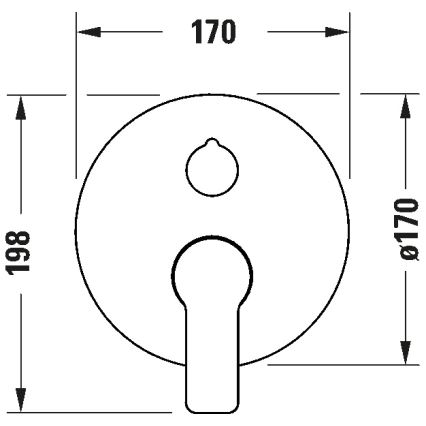 Duravit DC4210012010 - Tuš baterija za podžbuknu ugradnju D-CODE, sjajni hrom