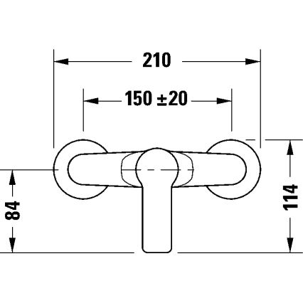 Duravit DC4230001046 - Tuš baterija D-CODE mat crna