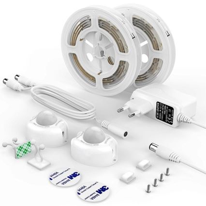 Komplet 2x LED traka sa senzorom, 1,2 m, LED/3,6W/230V