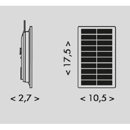 LED solarna traka 3,7V 2400 mAh 5 m IP65