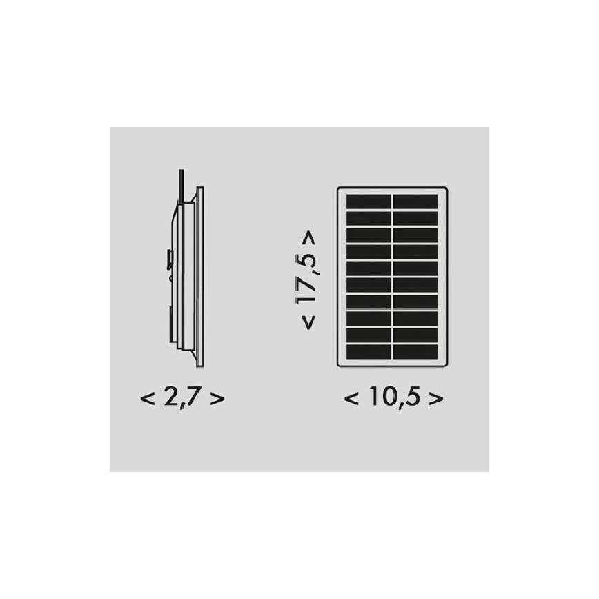 LED solarna traka 3,7V 2400 mAh 5 m IP65