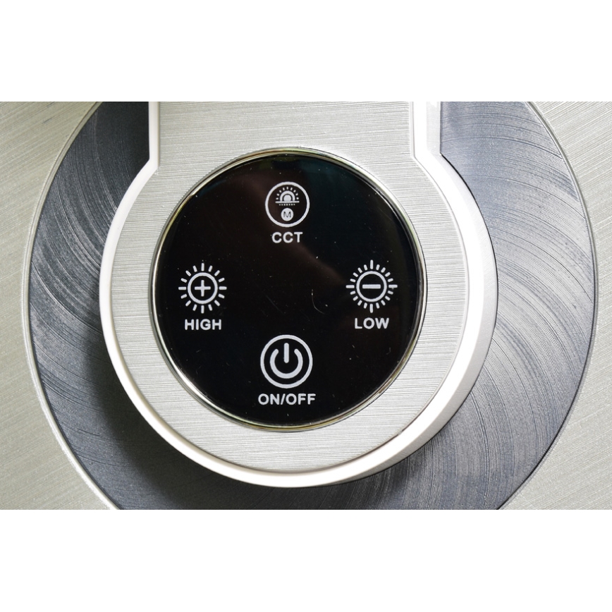 LED Prigušiva stona lampa na dodir LIMA LED/8W/230V USB srebrno