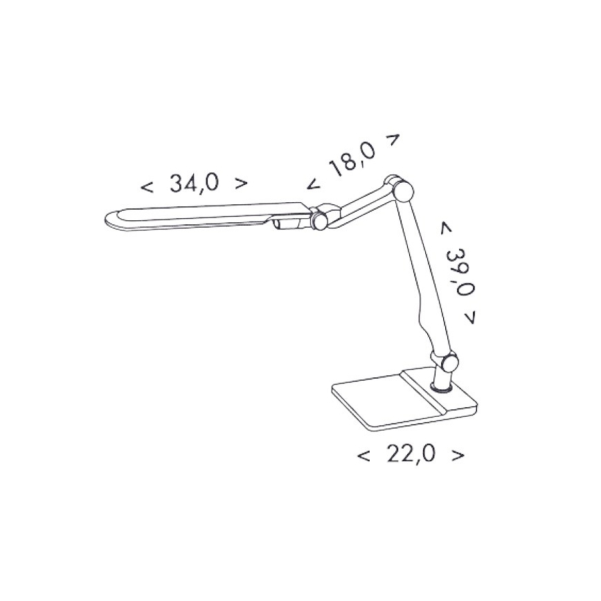 LED Prigušiva stona lampa MATRIX LED/10W/230V