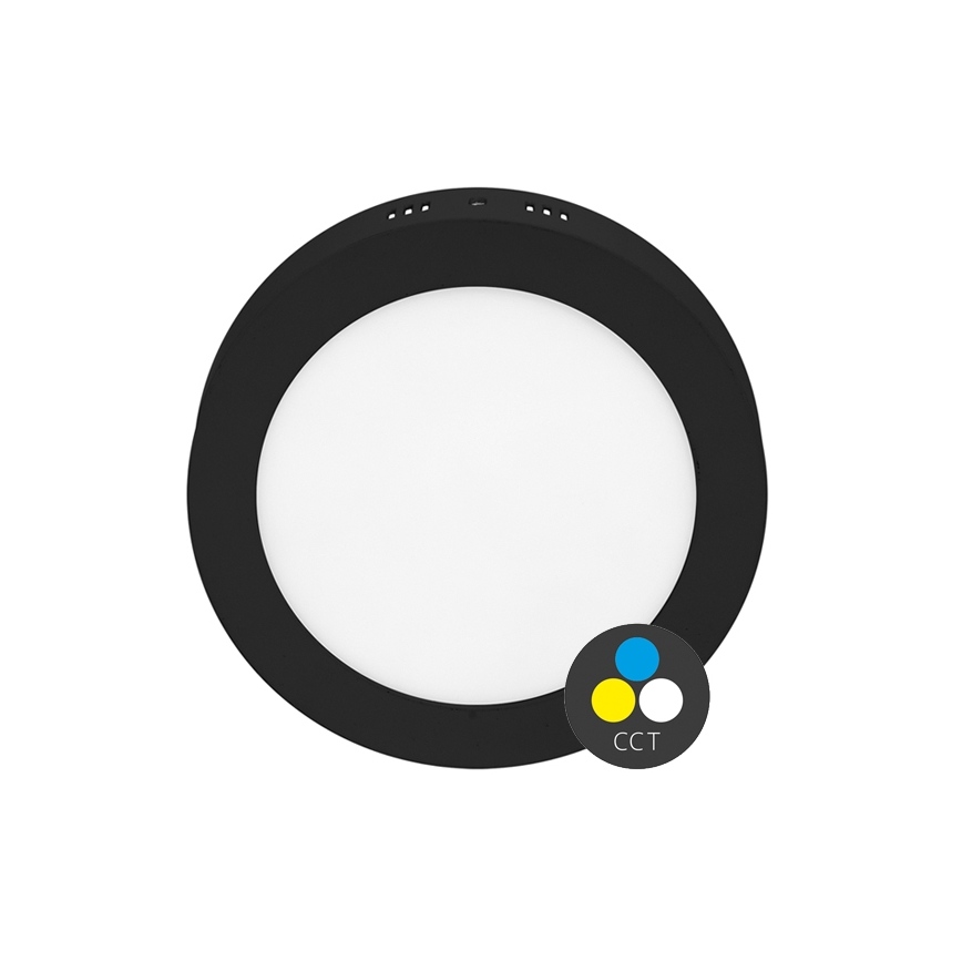 LED Plafonjera LADA LED/12W/230V 3000/4000/6000K pr. 17 cm crno