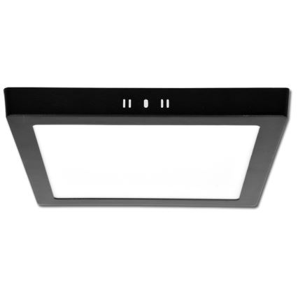 LED Plafonjera RAFA LED/18W/230V 3000/4000/6000K 22x22 cm crno