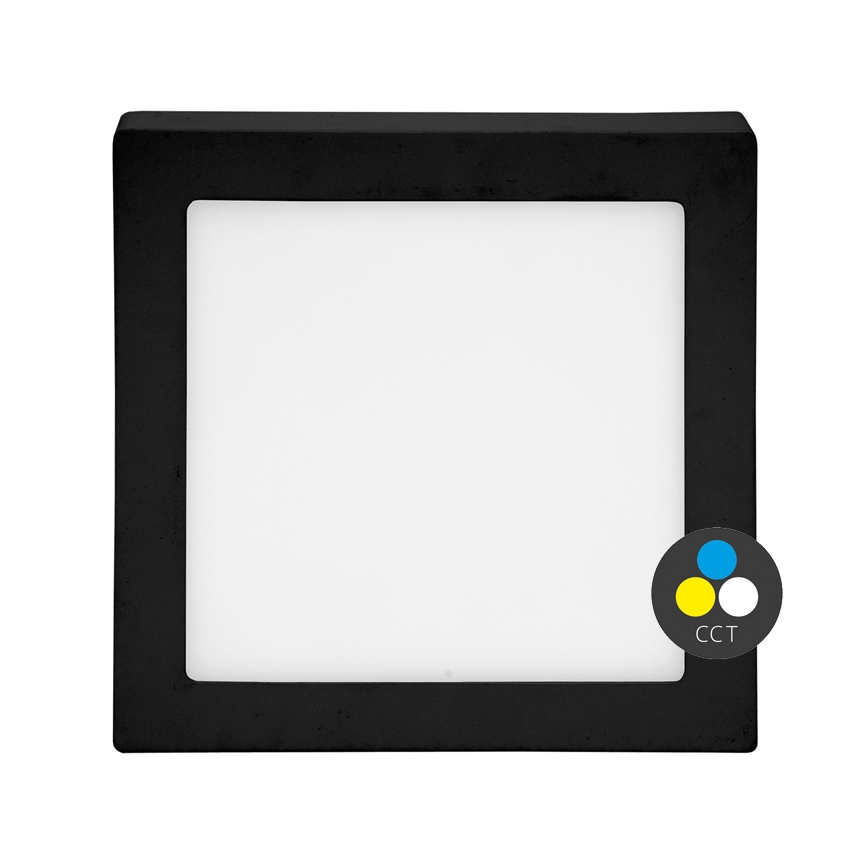 LED Plafonjera RAFA LED/25W/230V 3000/4000/6000K 30x30 cm crno