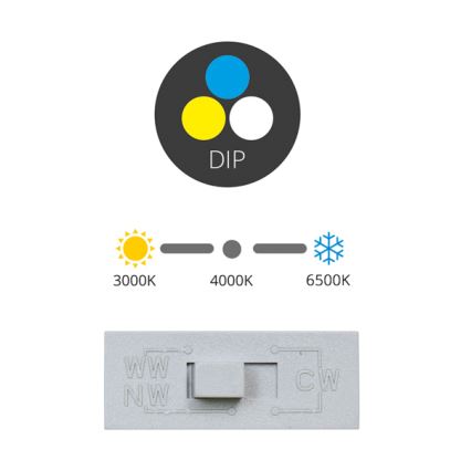 LED Ugradbena lampa TINA LED/12W/230V 3000/4000/6500K pr. 12 cm bela