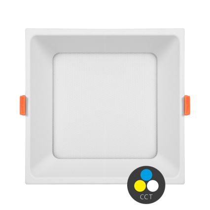 LED Ugradbena lampa TONY LED/24W/230V 3000/4000/6500K 17x17 cm bela