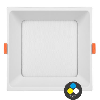 LED Ugradbena lampa TONY LED/36W/230V 3000/4000/6500K 22x22 cm bela