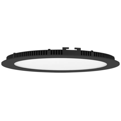 LED Ugradbena lampa za kupatilo LADA LED/25W/230V 3000/4000/6000K pr. 30 cm IP44 crno