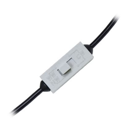 LED Ugradbena lampa za kupatilo LADA LED/25W/230V 3000/4000/6000K pr. 30 cm IP44 crno