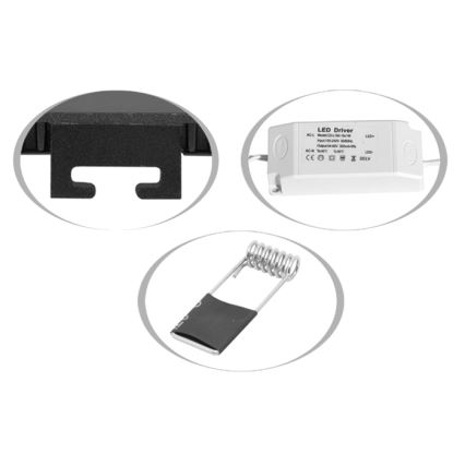 LED Ugradbena lampa za kupatilo LADA LED/6W/230V 3000/4000/6000K pr. 12 cm IP44 bela