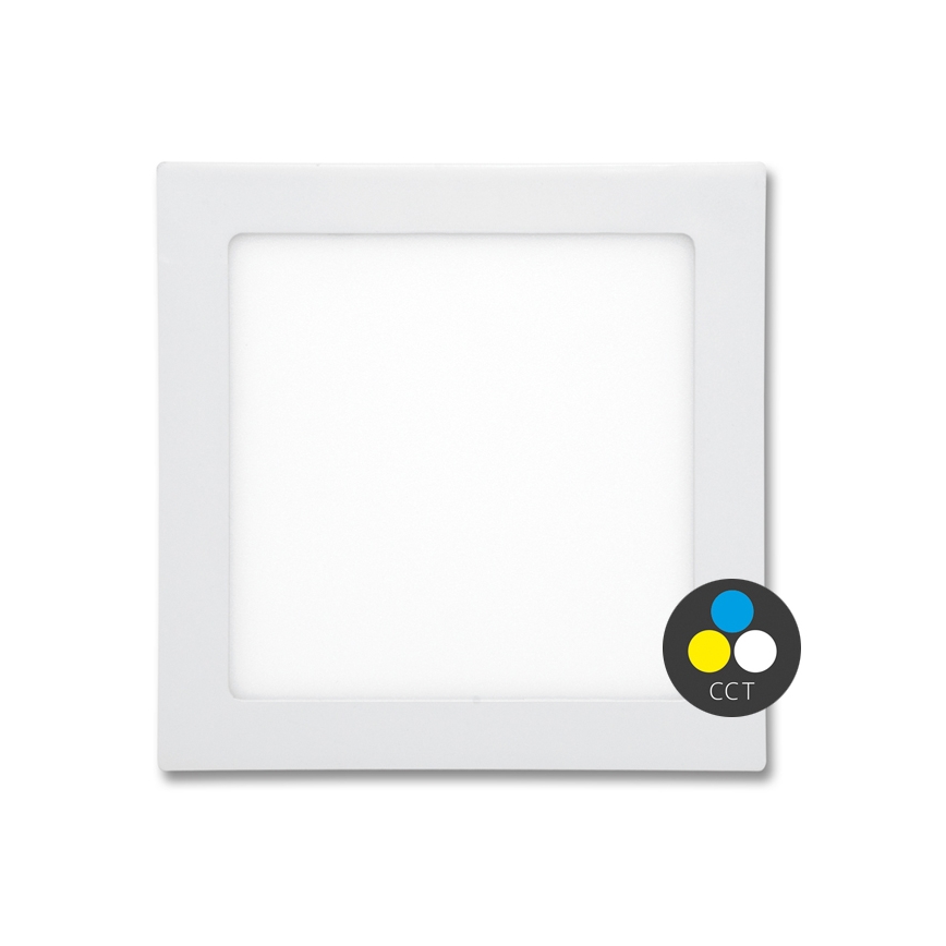 LED Ugradbena lampa za kupatilo RAFA LED/18W/230V 3000/4000/6000K 22x22 cm IP44 bela