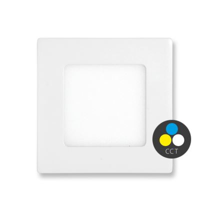 LED Ugradbena lampa za kupatilo RAFA LED/6W/230V 3000/4000/6000K 12x12 cm IP44 bela