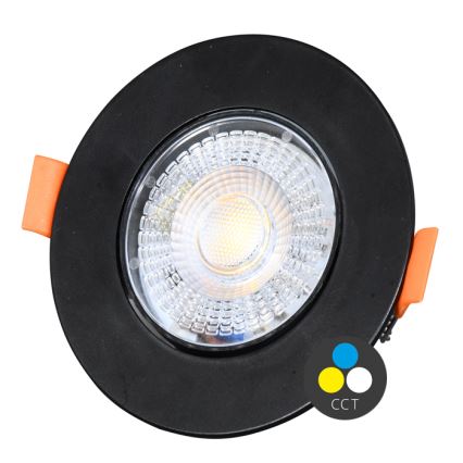 LED Prigušivo ugradbeno svetlo ZITA LED/3/5/7W/230V 3000/4000/6000K pr. 9 cm crno
