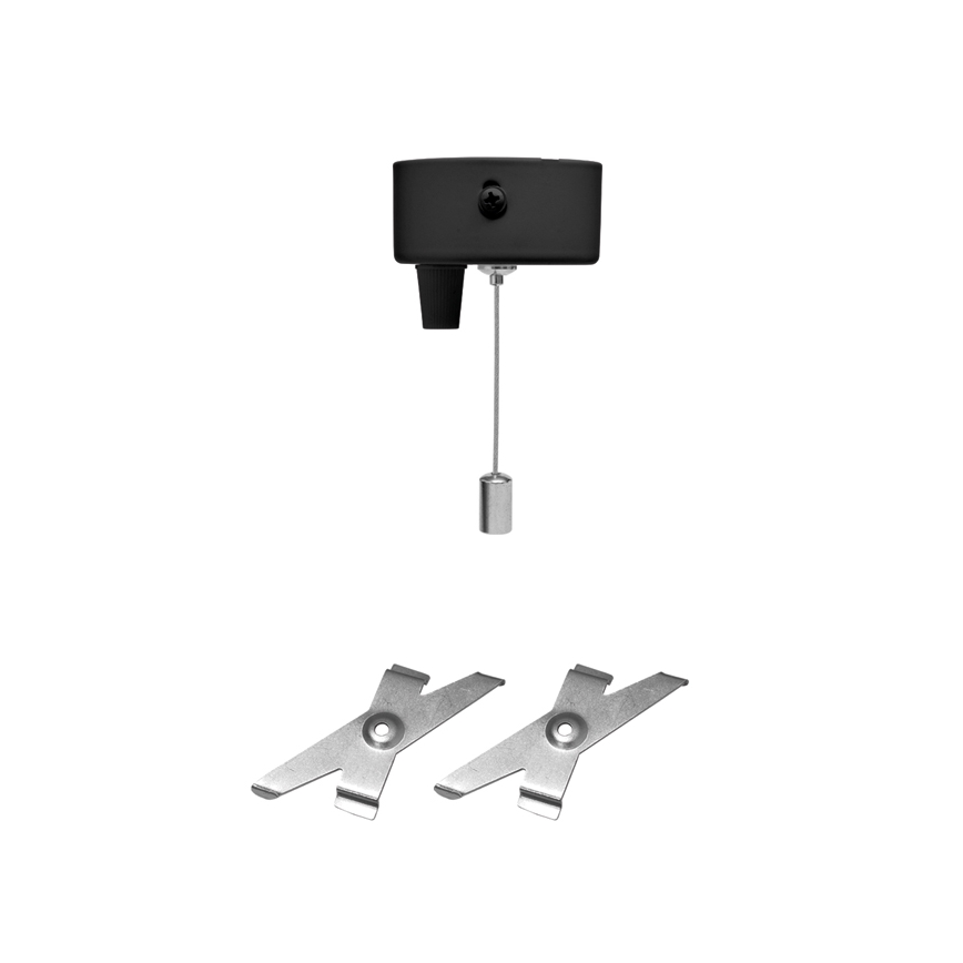 LED Plafonjera DONAR LED/28W/230V 4000K 120 cm crno