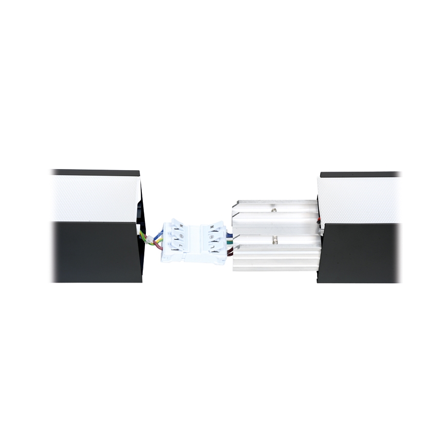 LED Plafonjera DONAR LED/28W/230V 4000K 120 cm crno