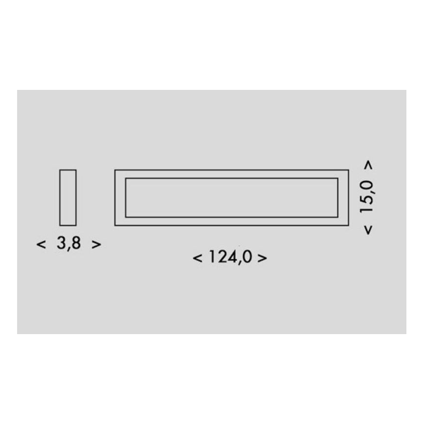 LED Plafonjera PILO LED/36W/230V 4100K 124 cm bela
